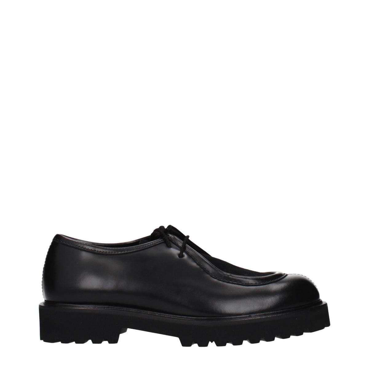Max Mara Black Leather Oxfords and Derbies for Women