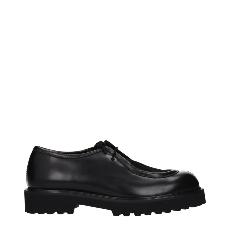 Max Mara Black Leather Oxfords and Derbies for Women
