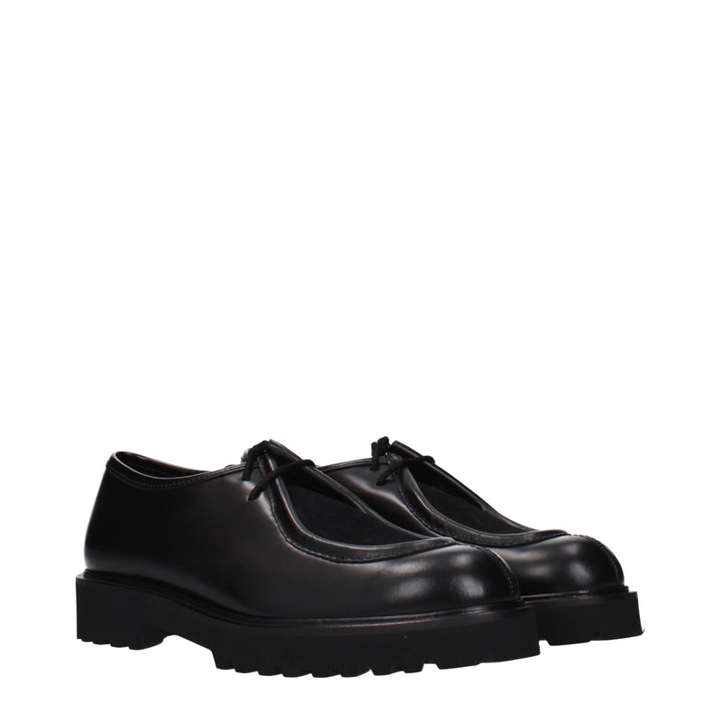 Max Mara Black Leather Oxfords and Derbies for Women