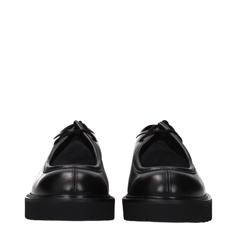 Max Mara Black Leather Oxfords and Derbies for Women