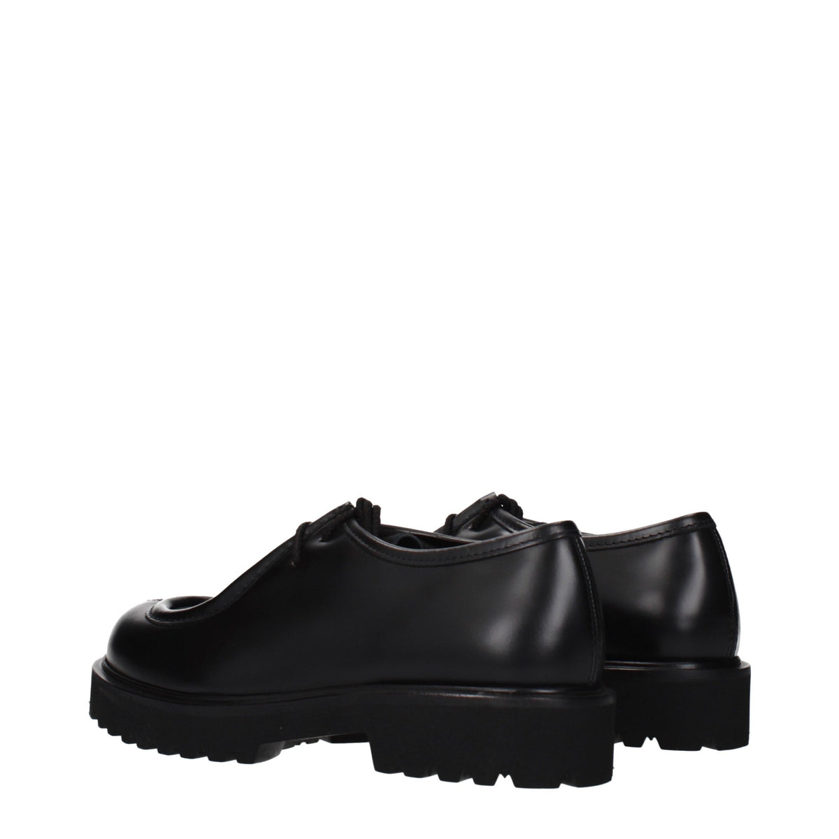 Max Mara Black Leather Oxfords and Derbies for Women