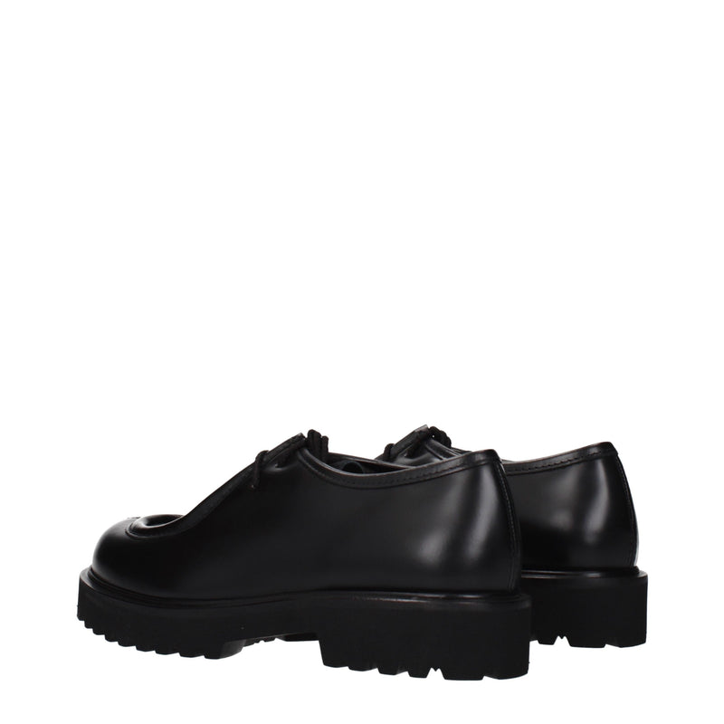 Max Mara Black Leather Oxfords and Derbies for Women