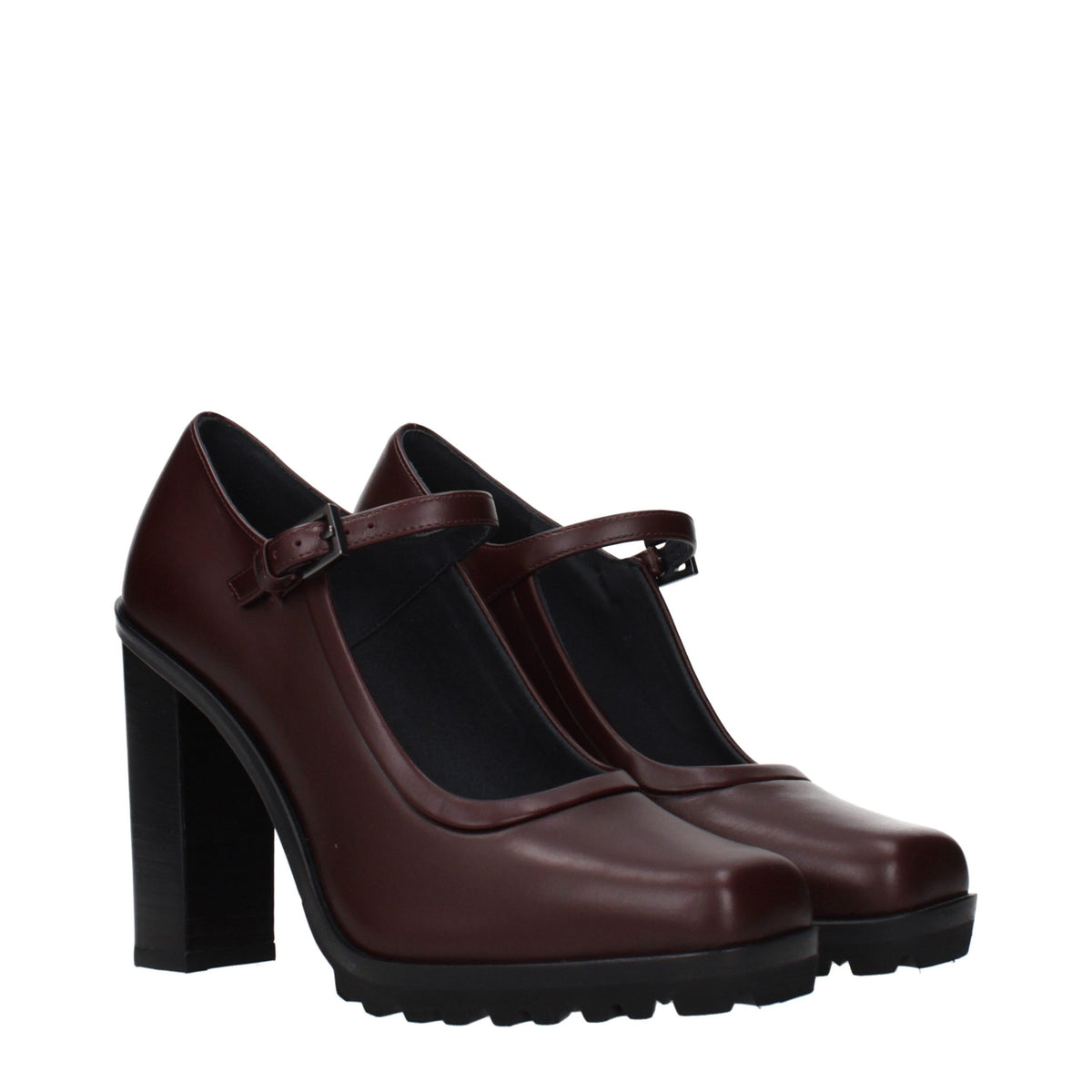 Max Mara Brown Leather High Heel Pumps for Women