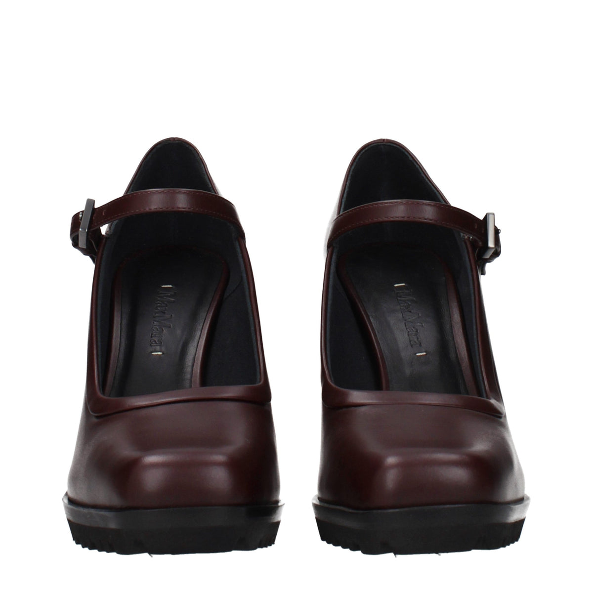 Max Mara Brown Leather High Heel Pumps for Women