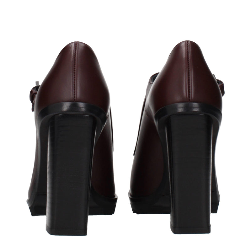 Max Mara Brown Leather High Heel Pumps for Women
