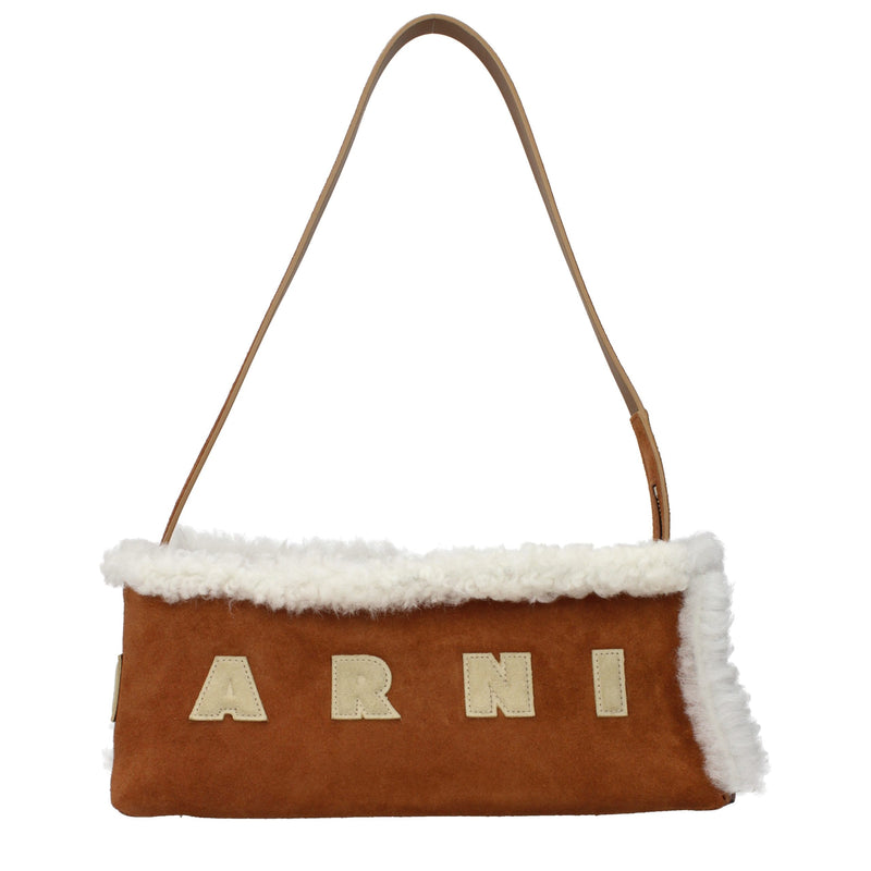 Marni Brown Leather Shoulder Bag - Stylish and Functional