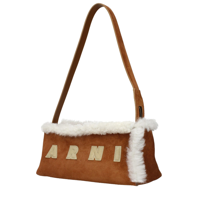 Marni Brown Leather Shoulder Bag - Stylish and Functional