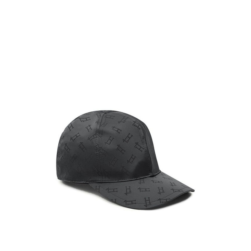 Herno Black Polyamide Cap - Stylish Baseball Hat for Women