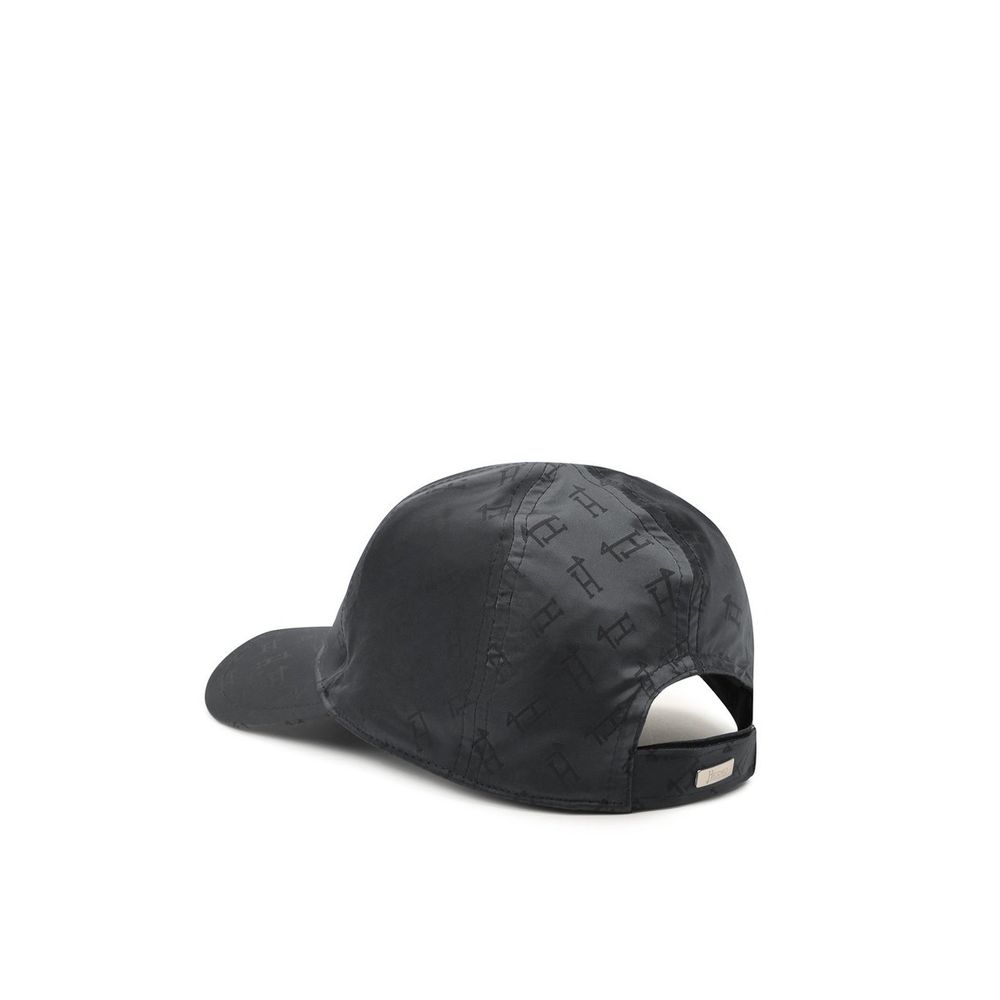 Herno Black Polyamide Cap - Stylish Baseball Hat for Women
