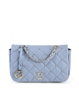 19V69 Italia Blue Leather Shoulder Bag - Elegant & Versatile