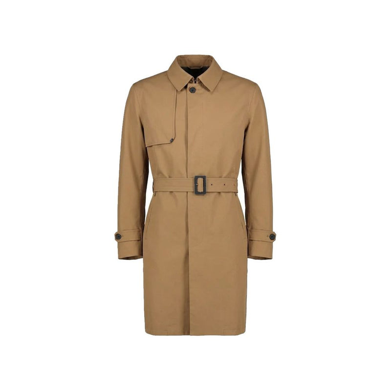 Herno Brown Polyester Coat for Men - Stylish & Functional
