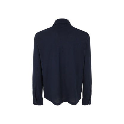 Herno Blue Cotton Polo Shirt