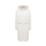Herno White Cotton Coat for Women