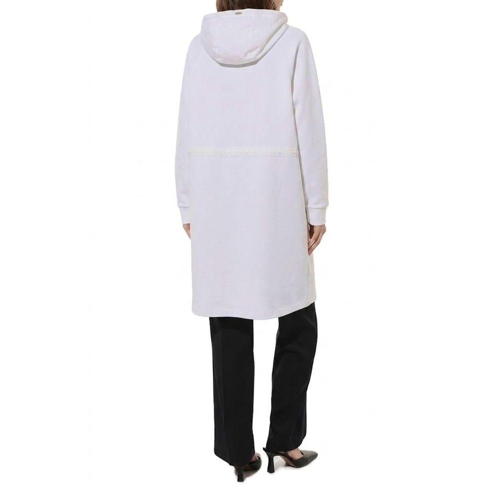 Herno White Cotton Coat for Women