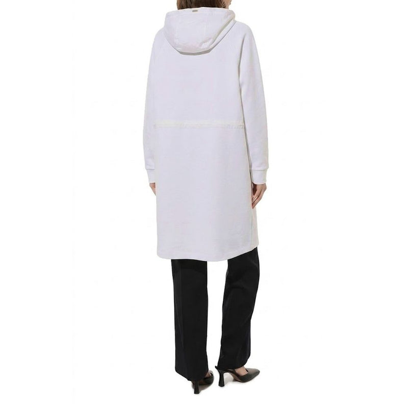 Herno White Cotton Coat for Women