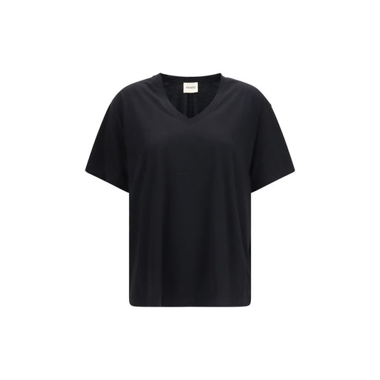 T-shirt noir en coton Khaite