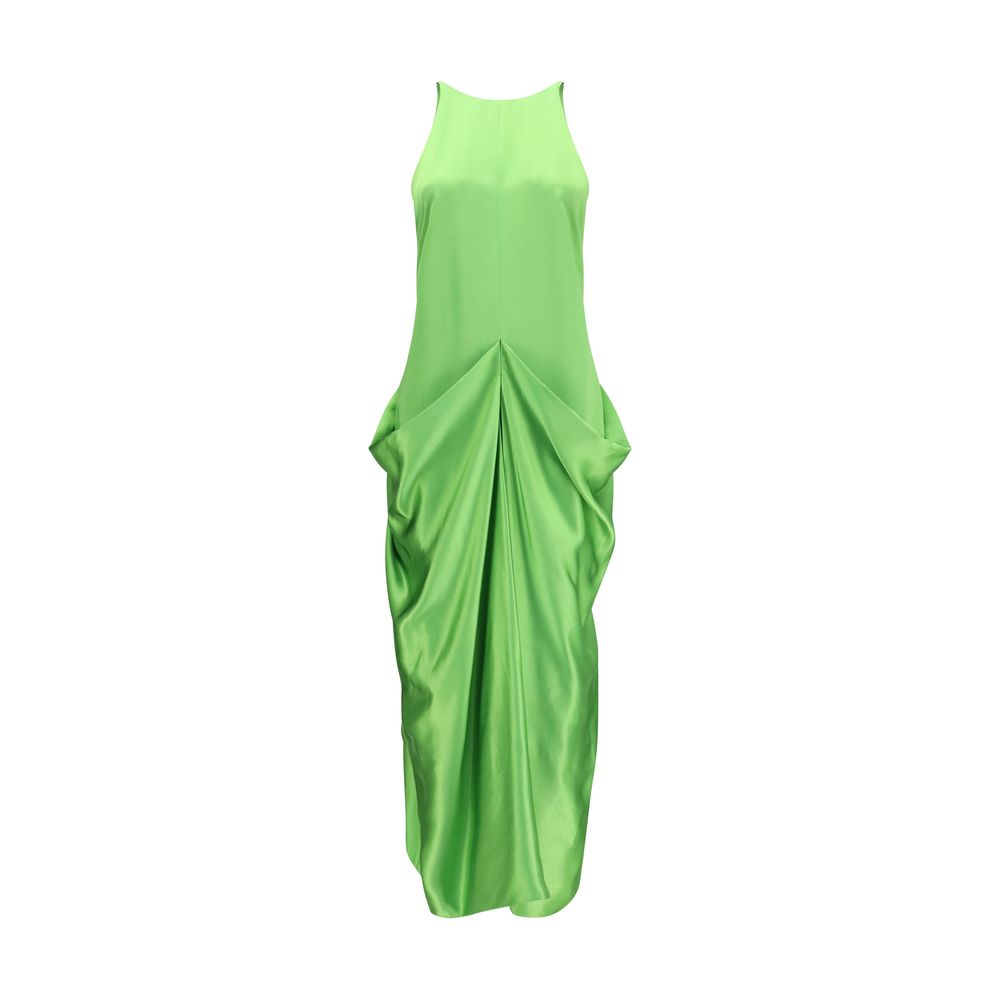Khaite Kent Bicolor Copper Casual Dress
