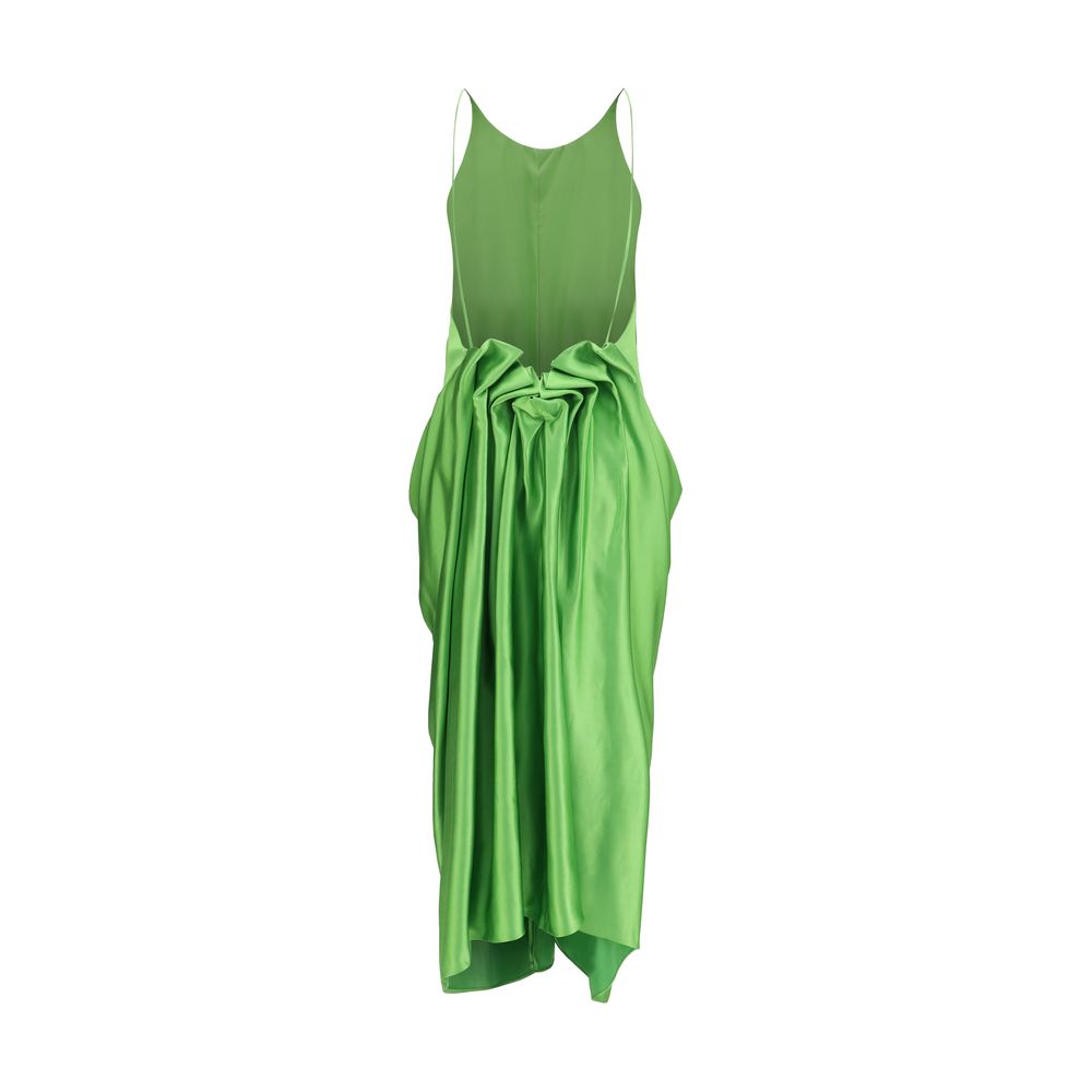 Khaite Kent Bicolor Copper Casual Dress