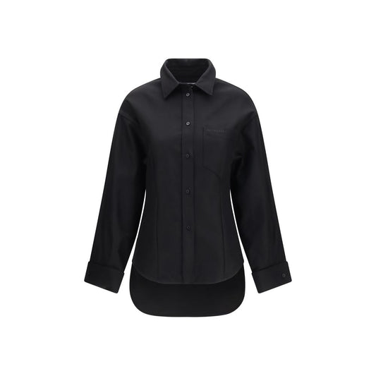 Balenciaga Black Cotton Oversized Dress Shirt for Women