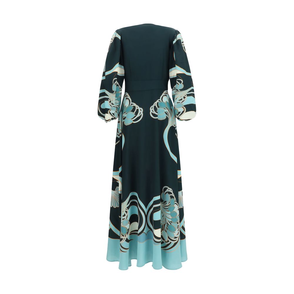 La Double J Blue Silk Camerino Dress for Women