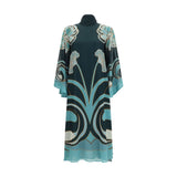 La Double J Magnifico Midi Dress in Blue Silk
