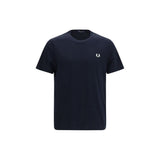 Fred Perry Blue Cotton T-Shirt - Timeless Sportswear