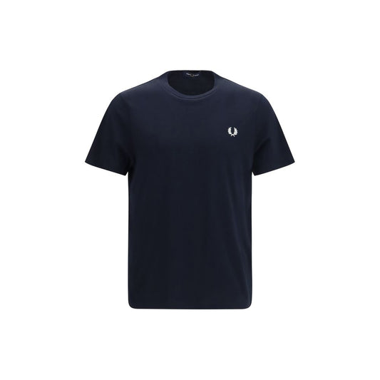 Fred Perry Blue Cotton T-Shirt - Iconic Sportswear