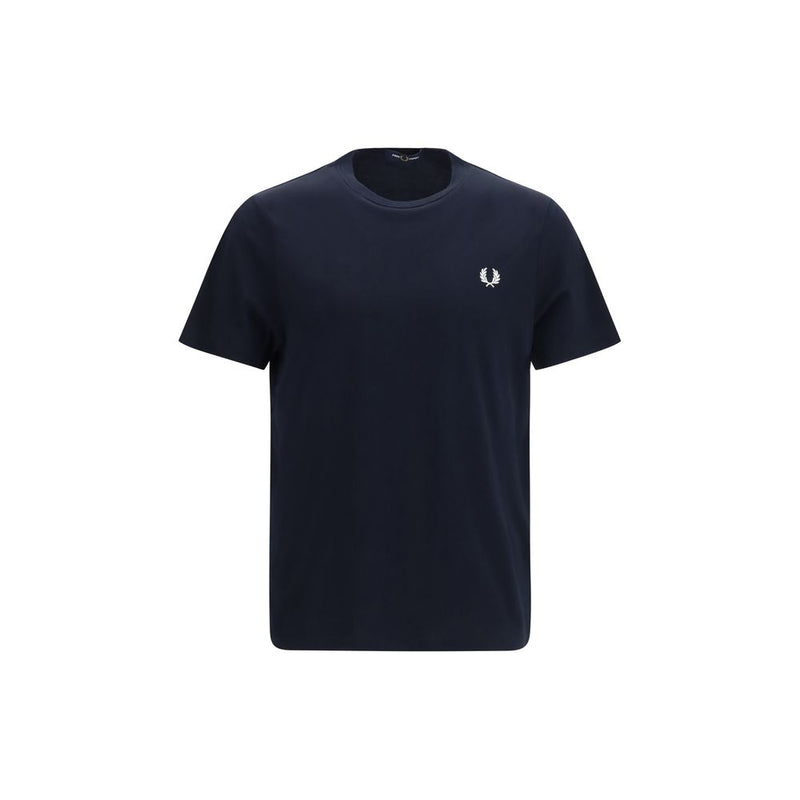 Fred Perry Blue Cotton T-Shirt - Iconic Sportswear