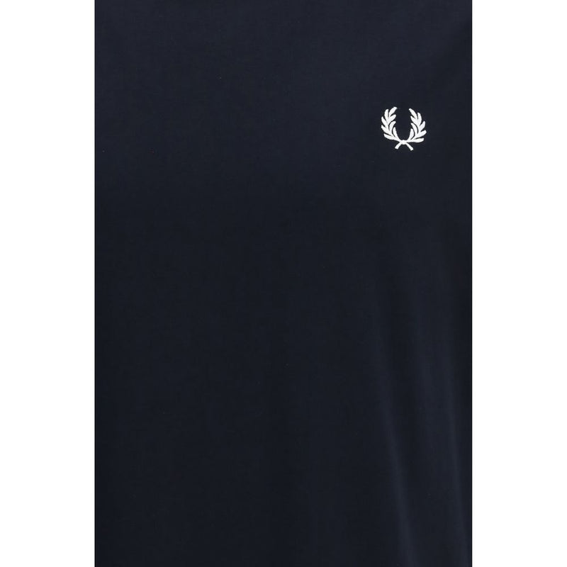 Fred Perry Blue Cotton T-Shirt - Iconic Sportswear