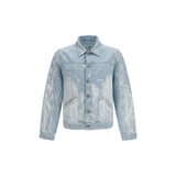 MM6 Blue Cotton Denim Jacket - Contemporary Design