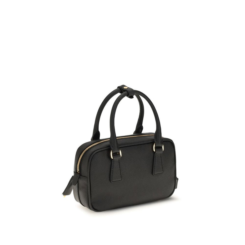 Prada Black Calf Leather Bos Taurus Handbag