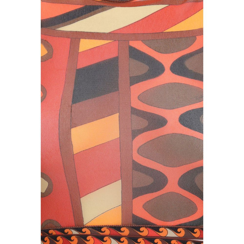 Chemise Emilio Pucci en polyamide orange à motifs