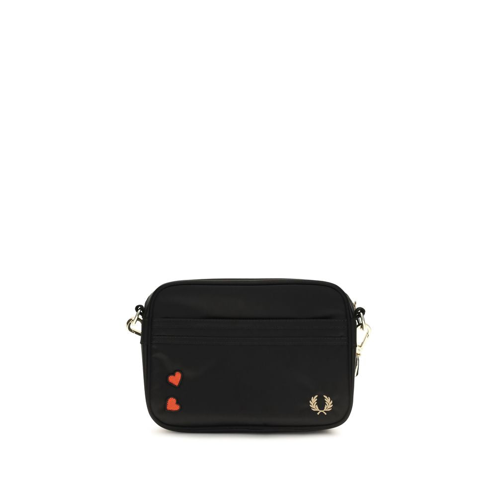 Fred Perry Amy Mini Black Nylon Shoulder Bag