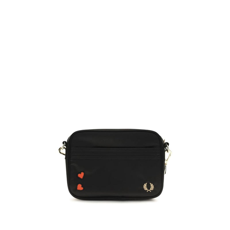 Fred Perry Amy Mini Black Nylon Shoulder Bag