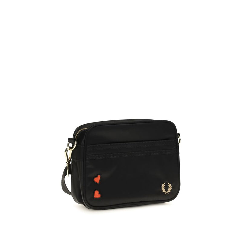 Fred Perry Amy Mini Black Nylon Shoulder Bag