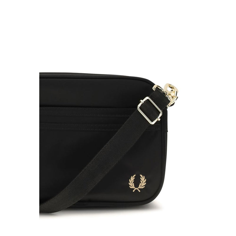 Fred Perry Amy Mini Black Nylon Shoulder Bag