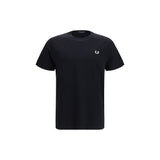 Fred Perry Black Cotton Sportswear T-Shirt for Men