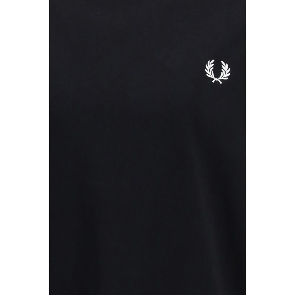 Fred Perry Black Cotton Sportswear T-Shirt for Men