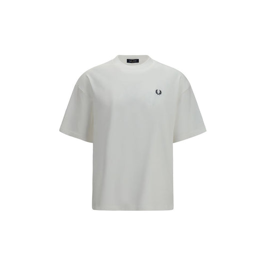 Fred Perry White Cotton T-Shirt - Iconic Laurel Wreath Design