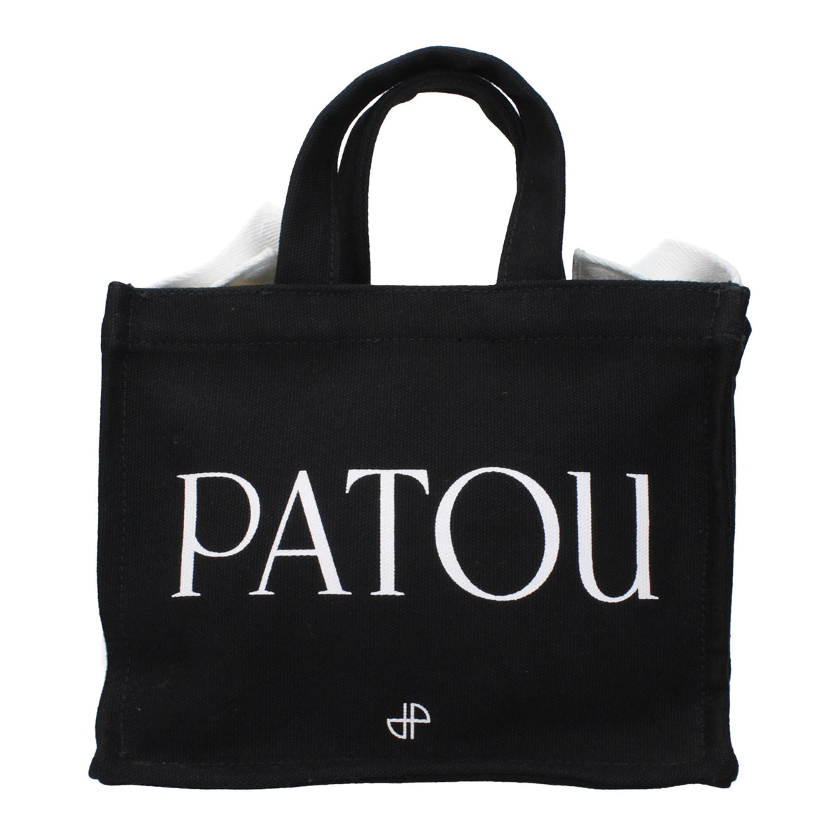 Patou Black Cotton Handbag - Elegant and Stylish