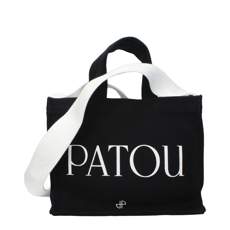 Patou Black Cotton Handbag - Stylish and Versatile