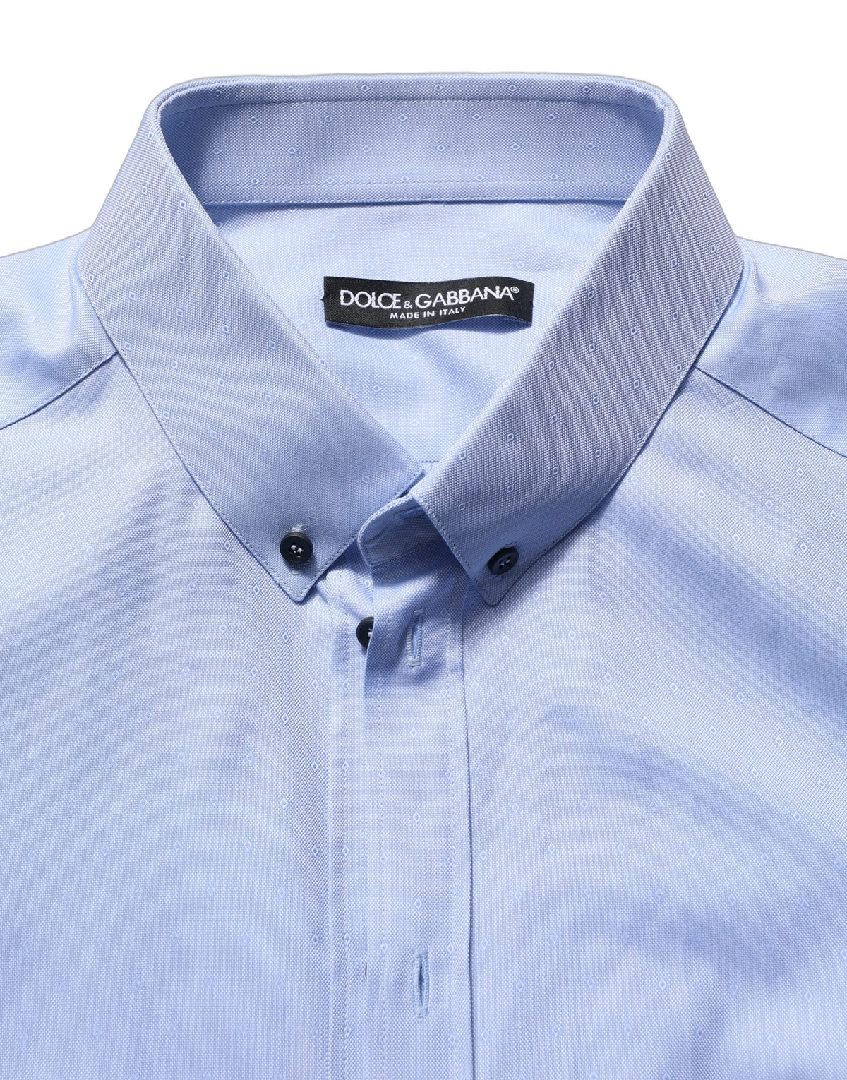 Dolce & Gabbana Light Blue Cotton Dress Shirt for Men