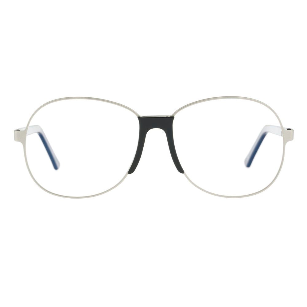 Andy Wolf Silver Metal Glasses (Frames) - Unisex Panto Style