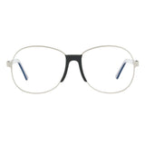 Andy Wolf Silver Metal Glasses (Frames) - Unisex Panto Style