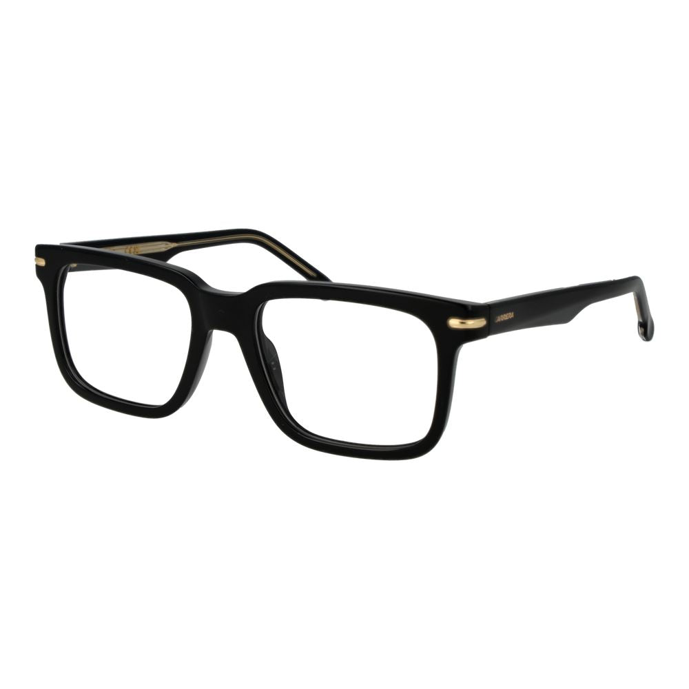 Carrera Black Acetate Glasses (Frames) - Stylish Rectangle Design