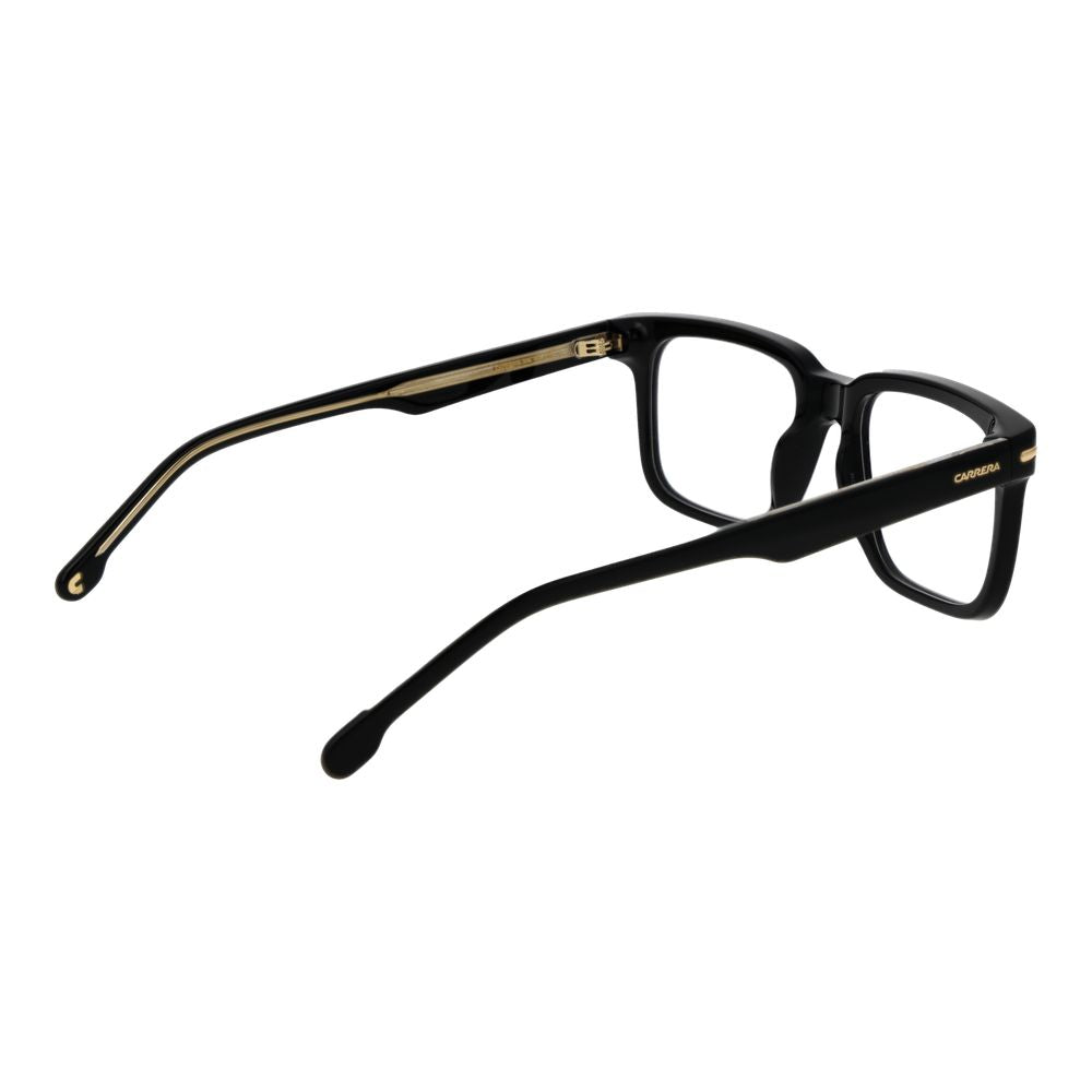 Carrera Black Acetate Glasses (Frames) - Stylish Rectangle Design