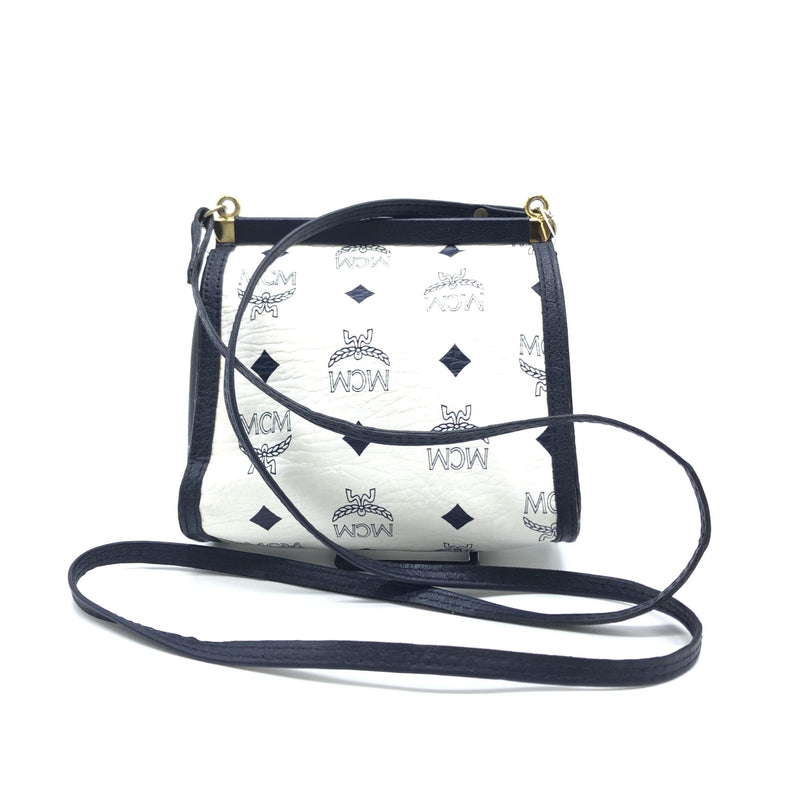MCM Mini Crossbody Bag White Visetos - Élégance et Praticité