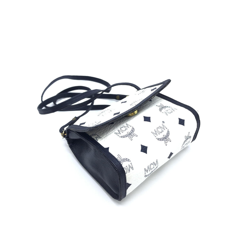 MCM Mini Crossbody Bag White Visetos - Élégance et Praticité