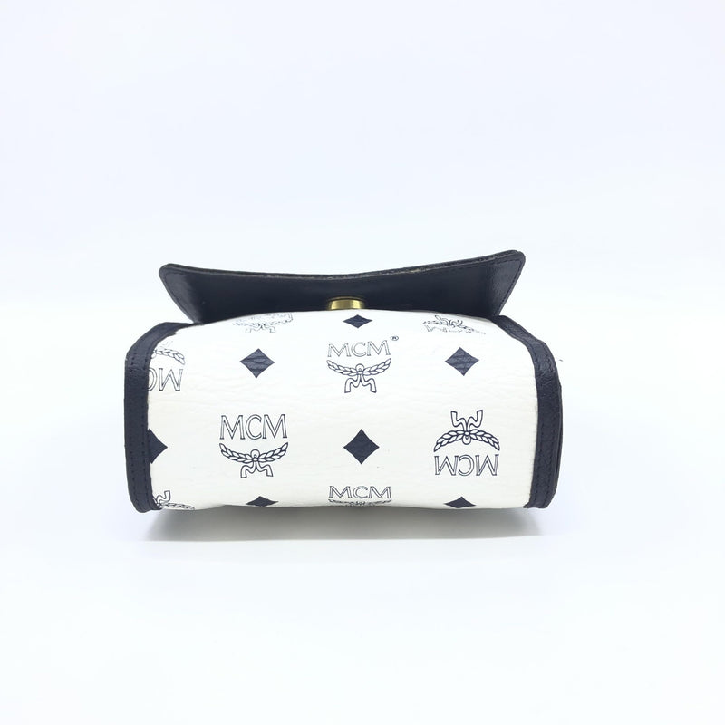 MCM Mini Crossbody Bag White Visetos - Élégance et Praticité