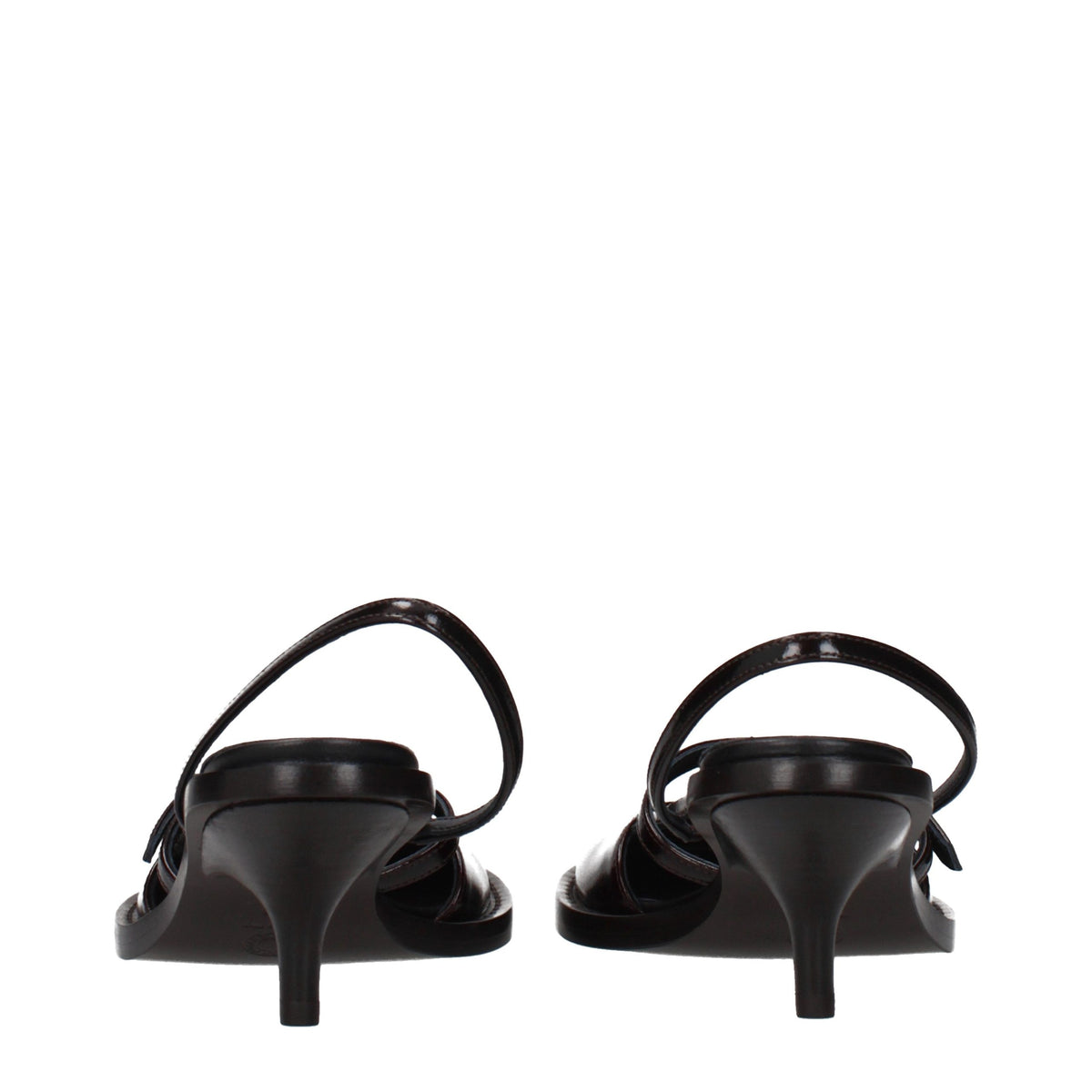 Dries Van Noten Brown Leather Platform Sandals for Women